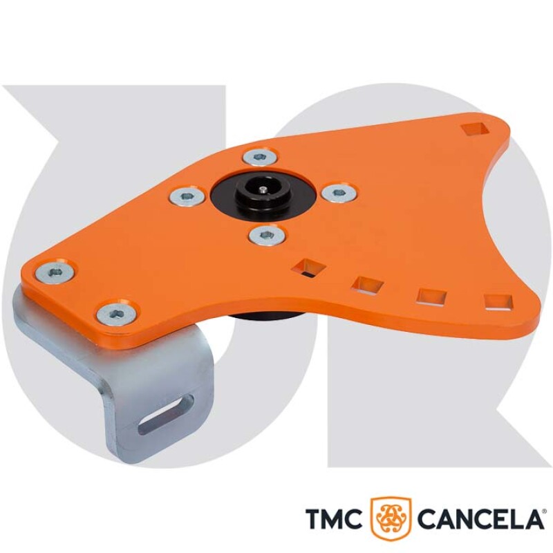 L.H. Rear Roller Bracket with Scrapper & Bearing Holder (for TMC Cancela – TMS Models)