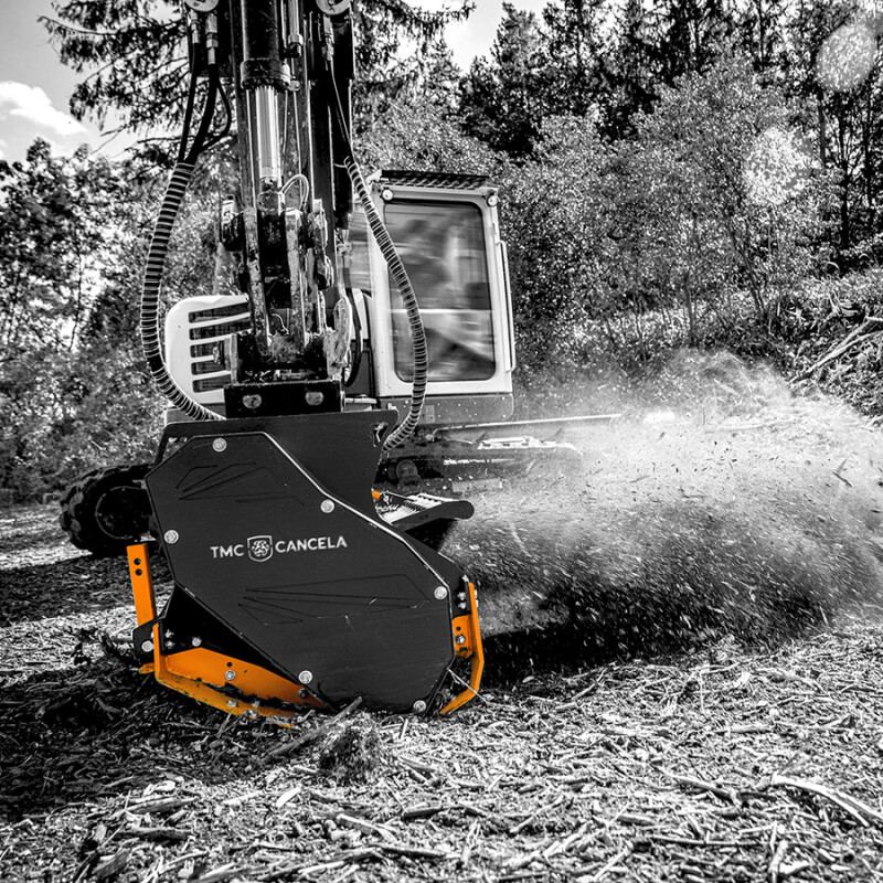 TMC Cancela THJ-125 Hydraulic Mulcher - for 10-16 Tonne Excavators