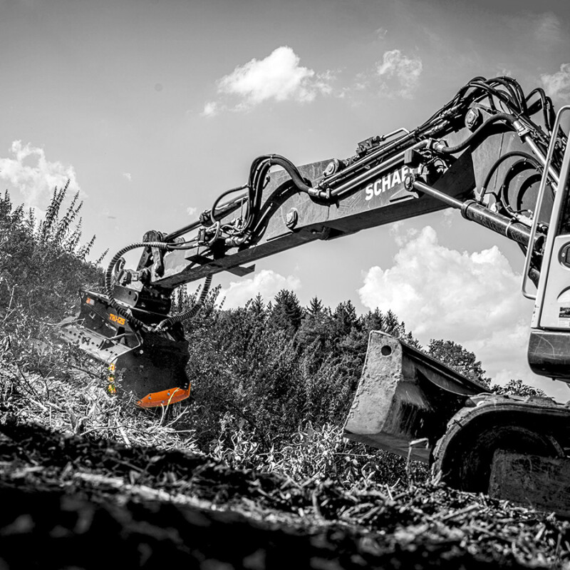 TMC Cancela THJ-125 Hydraulic Mulcher - for 10-16 Tonne Excavators
