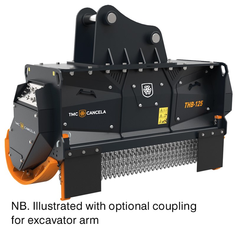 TMC Cancela THB-125 Hydraulic Mulcher for 15–20 Tonne Excavators