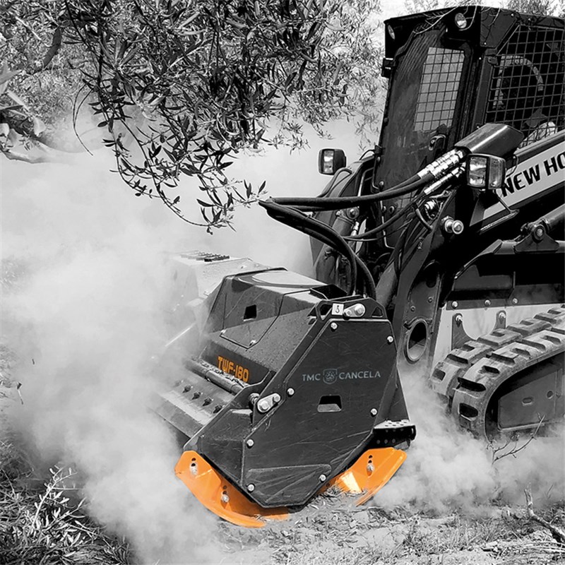 TMC Cancela TWF-180 Hydraulic Mulcher for Skid Steer Loaders (180-200 L/min)