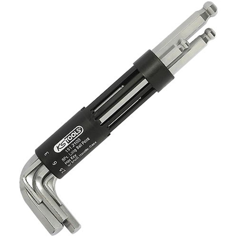 8 Piece Metric Long Reach Ball End Hexagon Key Set