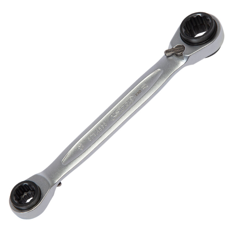 4 in 1 GEARplus Reversing Double Ratchet Ring Spanner, 10x13+17x19mm