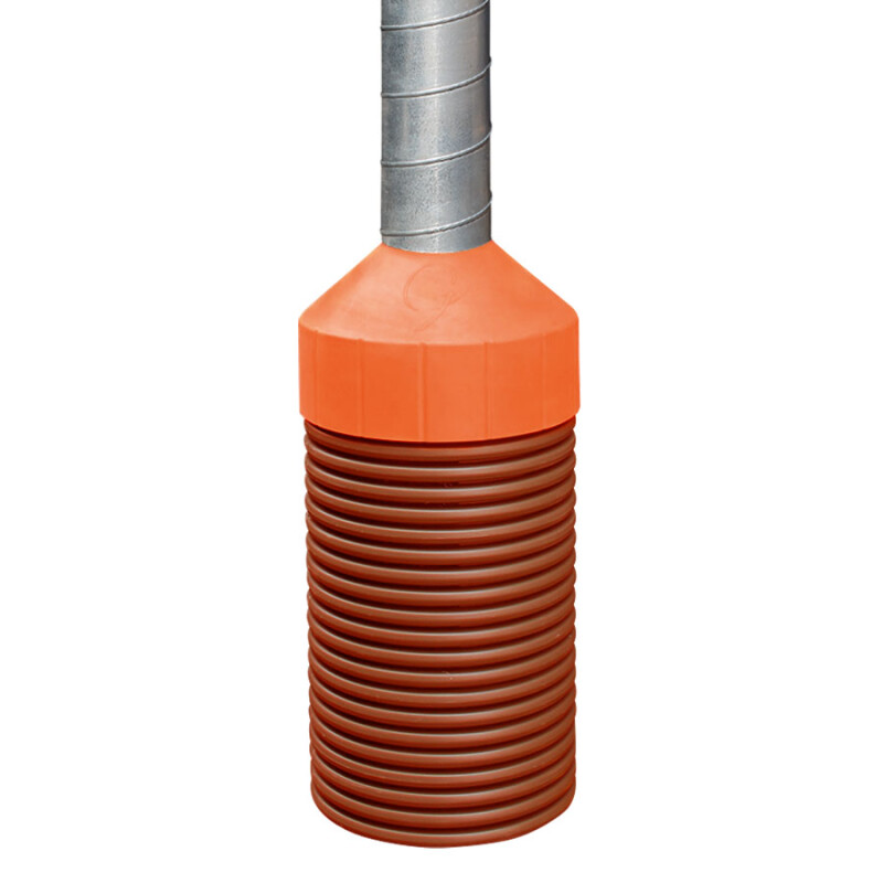 4m Plug&Cool Grain Pedestal Unit, with 200mm Dia Metal Outlet Pipe (excluding fan).