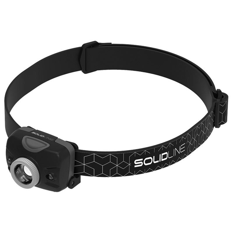 SH2 Solidline LED Head Torch (200 Lumens) with 3xAAA Batteries