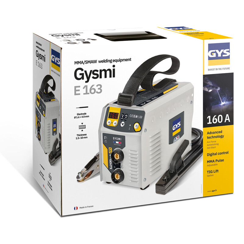 GYSMI E163 160 Amp Arc Welding Inverter c/w Accessories