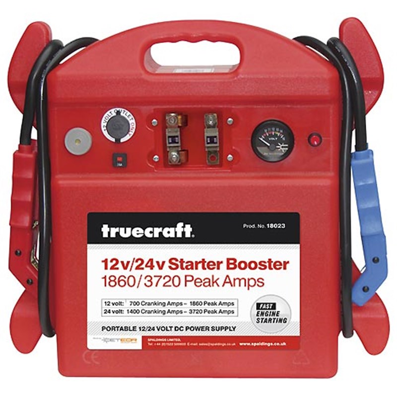 Truecraft 12v/24v Starter Booster Pack 1860/3720 Peak Amps