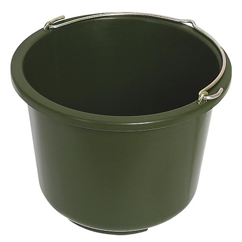 10.2 ltr (2 1/4 gal) Green PVC Bucket