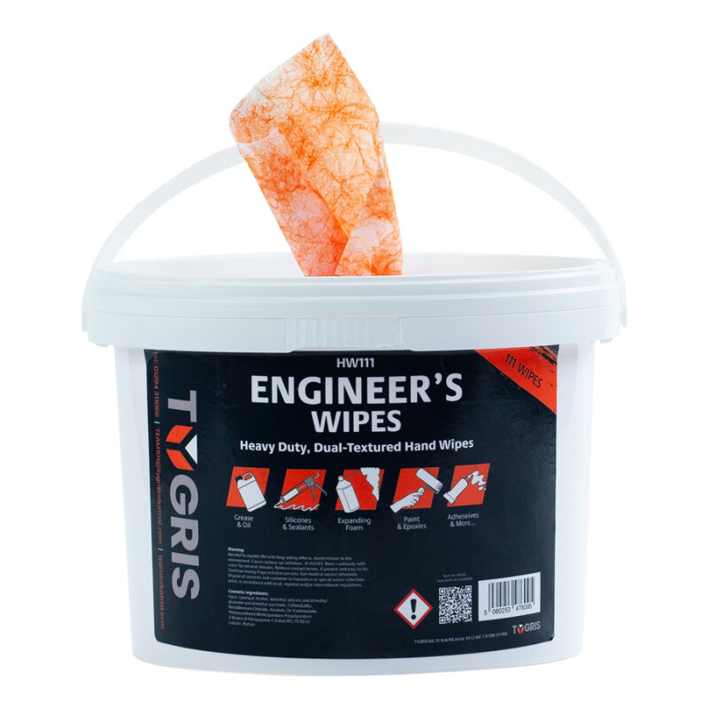 Heavy Duty Wet Scrub-wipes (Tub of 111 wipes)