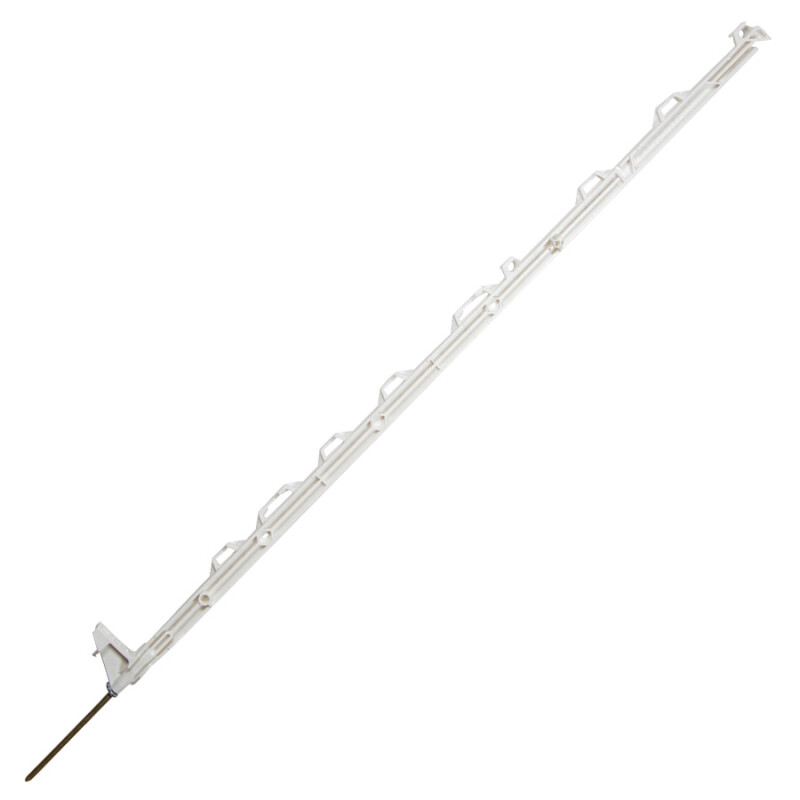 900mm Plastic Fencing Post, White, 8 Space (pk 10)