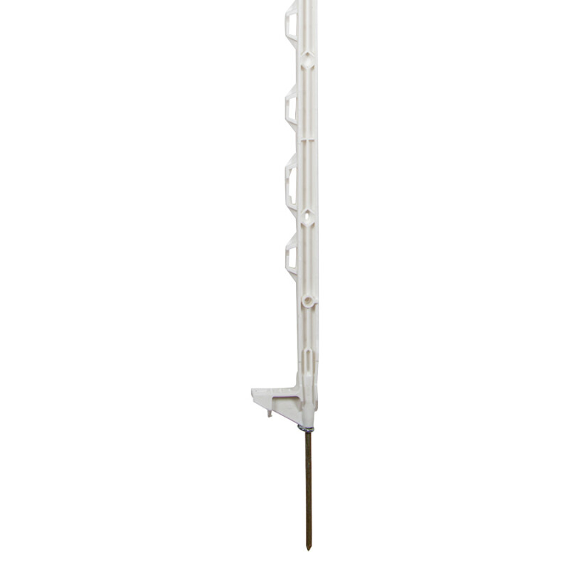 900mm Plastic Fencing Post, White, 8 Space (pk 10)