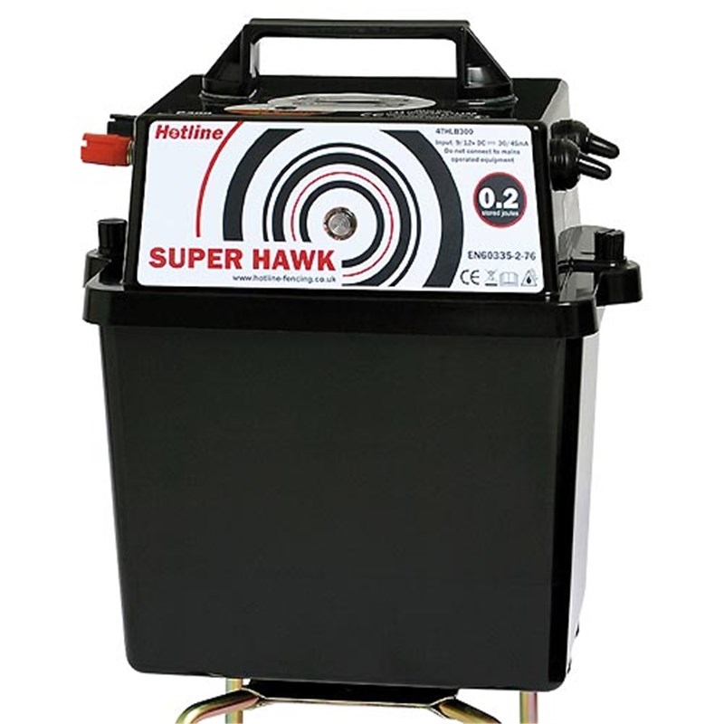 Hotline Super Hawk (47HLB300) 0.14/0.2 Joule 9v/12v Battery Fencer