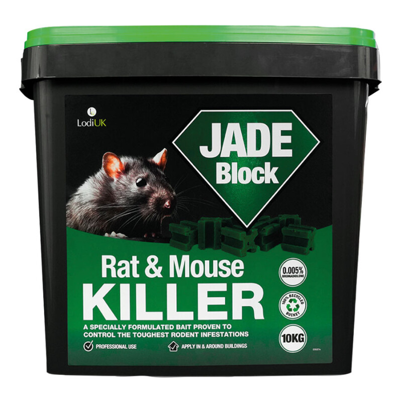 JADE Broma Block Bait Rat Poison (Bromadiolone), 10kg