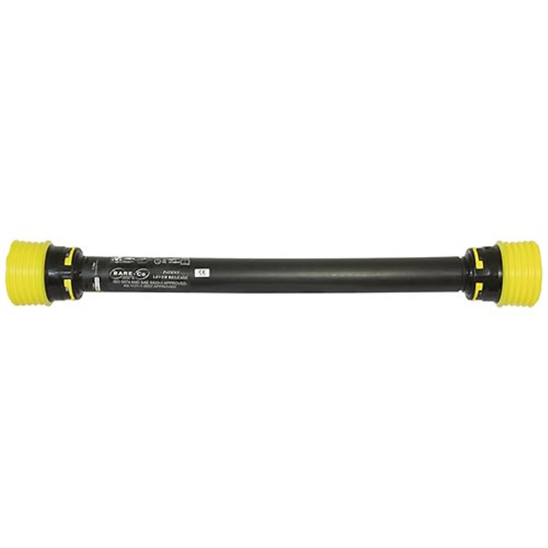 BARE-Co Standard PTO Guard. Fits 76 – 126mm wide yokes. Closed length: 1500mm