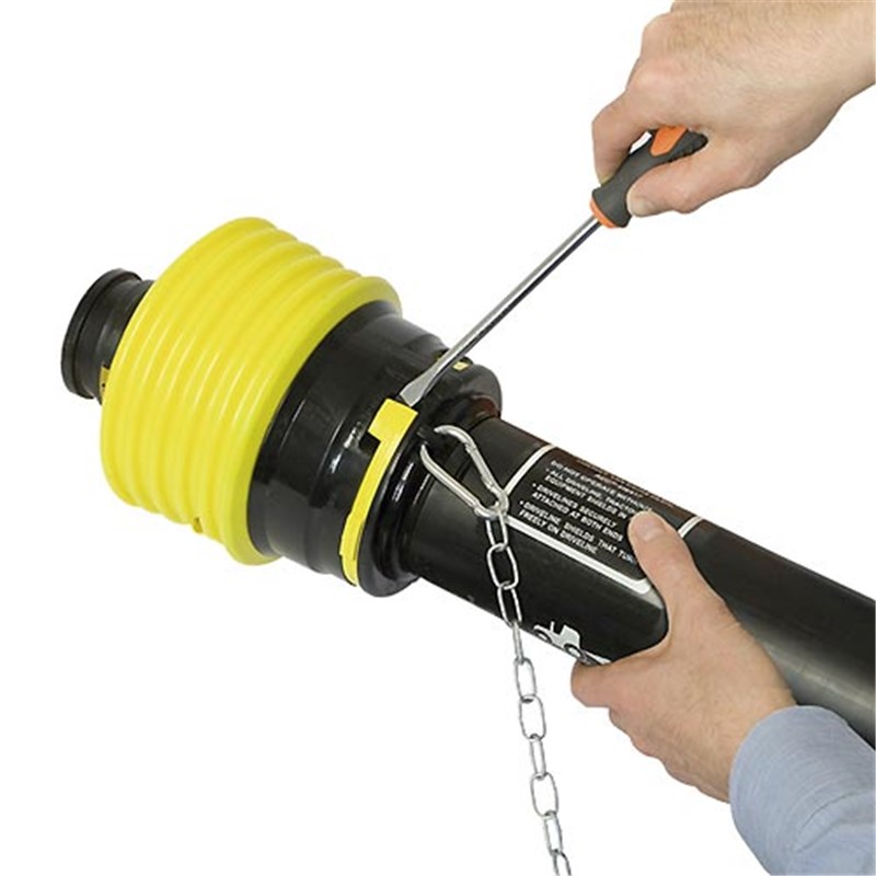 BARE-Co Standard PTO Guard. Fits 76 – 126mm wide yokes. Closed length: 1500mm