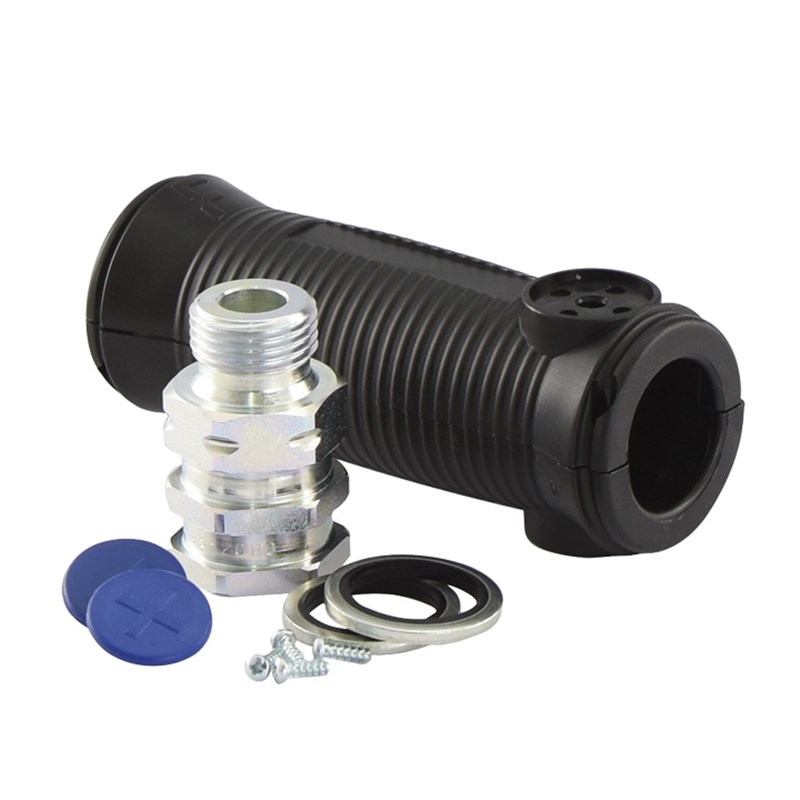 Hydraulic Hose Grip Handle Kit - Fastgrip® LM12GAS Supplied with BLUE + & - Symbols