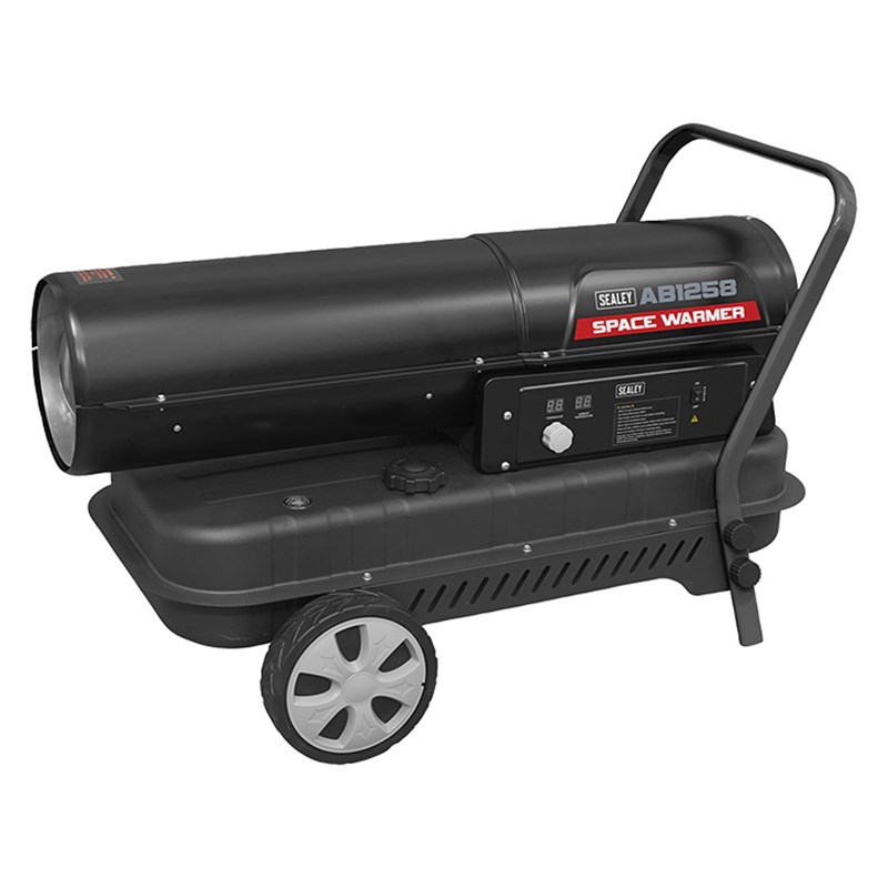 40 kW Direct Paraffin/Diesel Space Heater with wheels