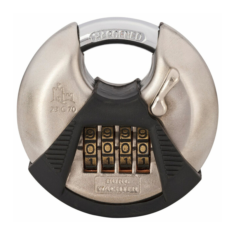 70mm Combination Disc Padlock - 4 Dials (23 C 70 SB)