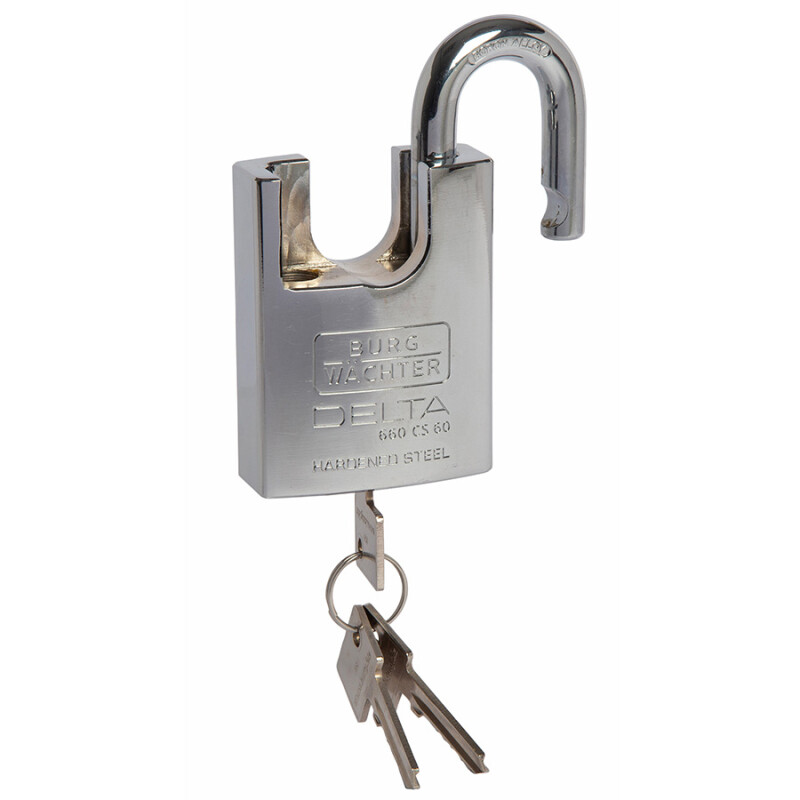 60mm Solid Hardened Steel Closed Shackle Padlock (Delta 660 CS 60)