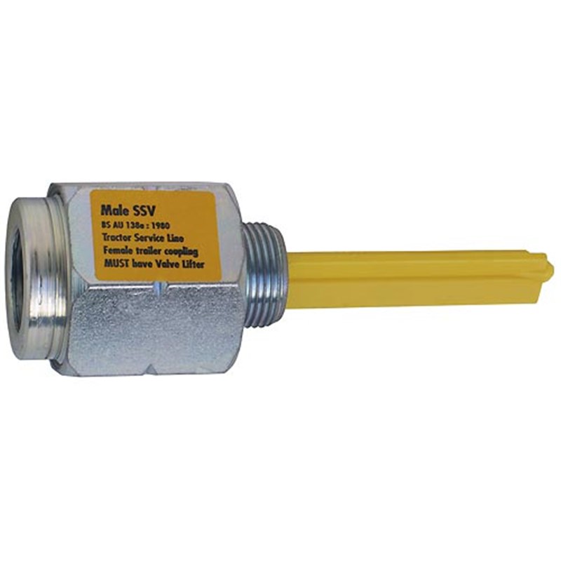 Yellow Self-Sealing Valve (for tractor service line)
