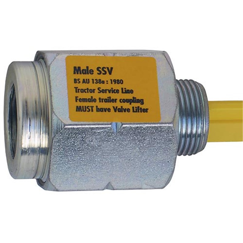 Yellow Self-Sealing Valve (for tractor service line)
