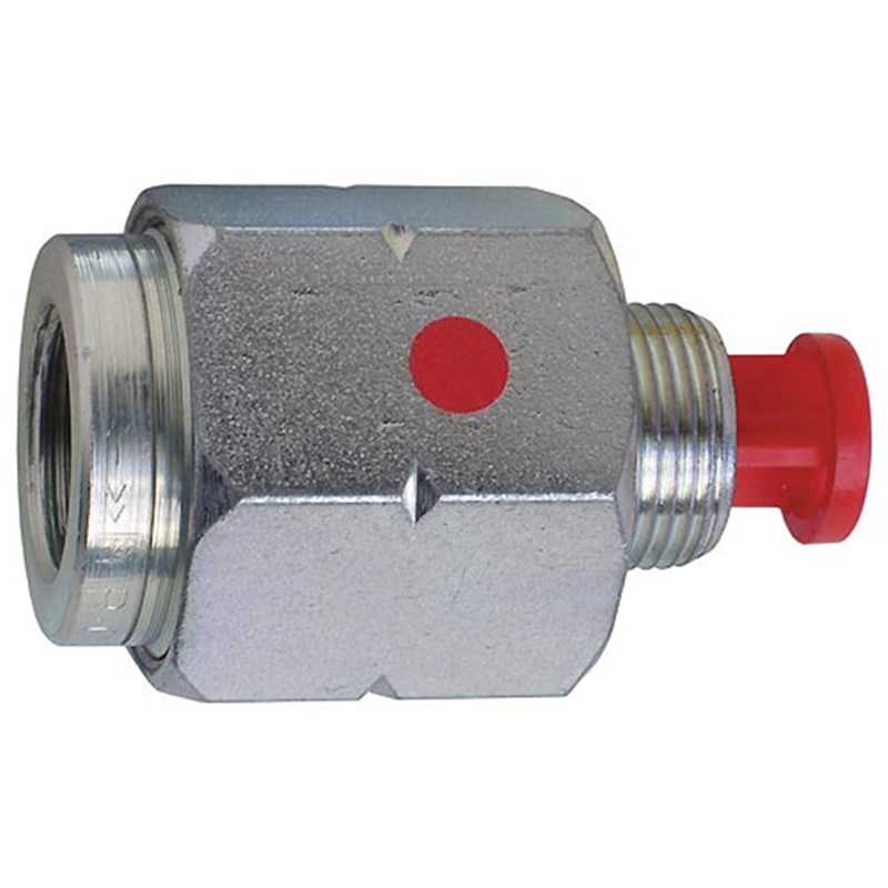 Red Self-Sealing Valve (for tractor emergency line)