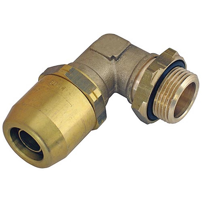 M22 x 16mm OD Pipe Swivel Elbow