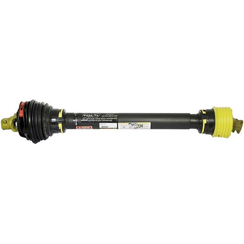 3036 Wide Angle PTO Shaft Assembly c/w Shear Bolt Limiter and Bare-CO Guard (1400mm) 1. 3/8