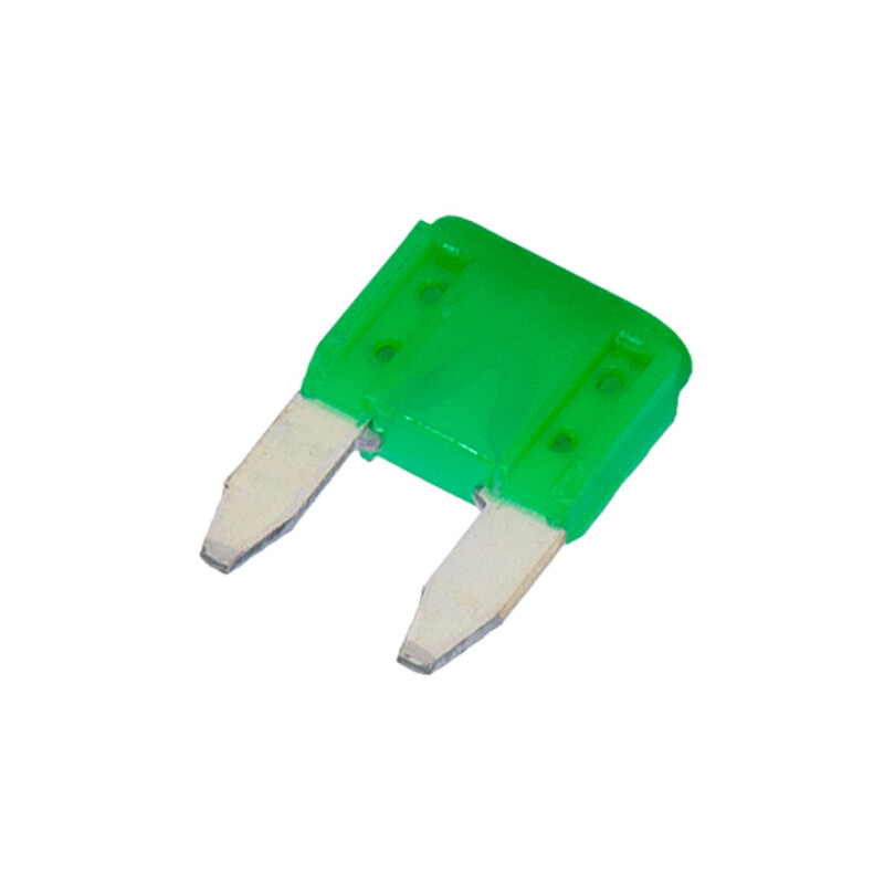 30 Amp Mini Blade Fuse (Green), Pk 25