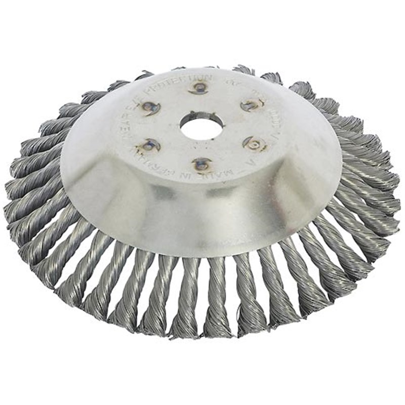 Wire Weed Brush Head for Brushcutters (200mm dia. with 20mm centre)