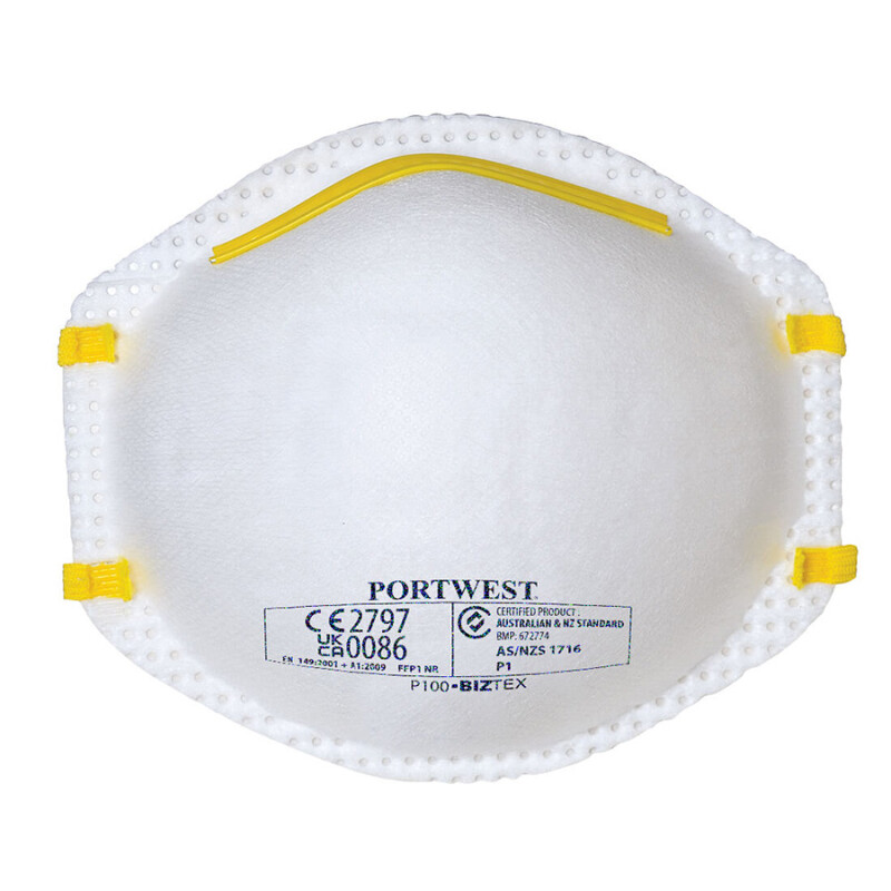 FFP1 Biztex P100 Respirator Mask (Pk20)