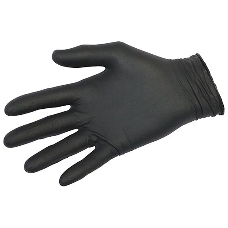 Black Nitrile Gloves, X Large