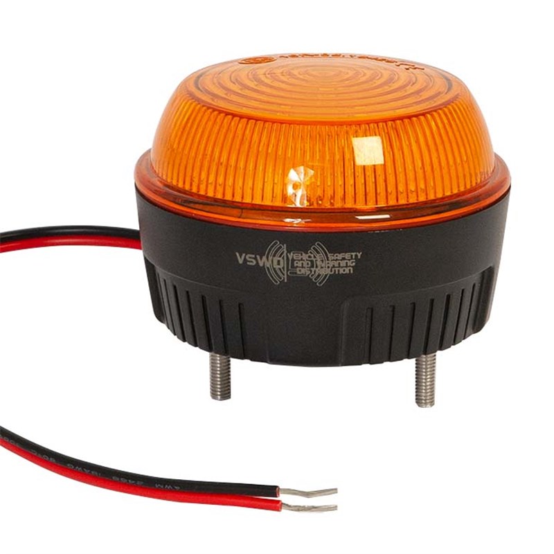 10-110v Low-profile LED Amber Beacon