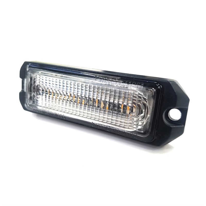 12/24v 4 LED Slimline Amber Light Head (26 Flash Patterns) 