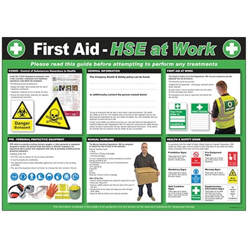 Health And Safety At Work Guide Poster 590 X 420mm