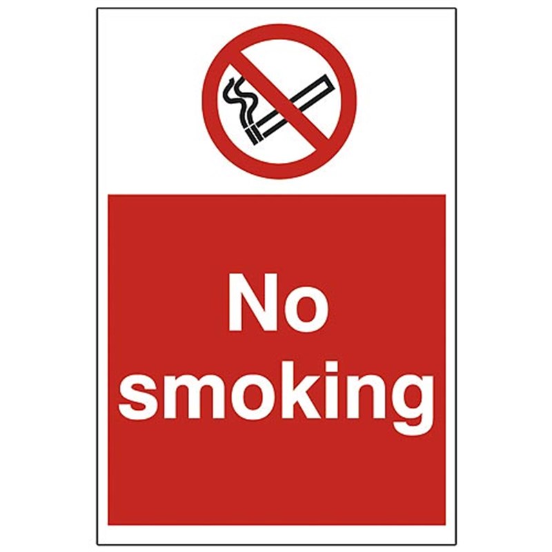 No Smoking Sign 200 x 300 x 1mm