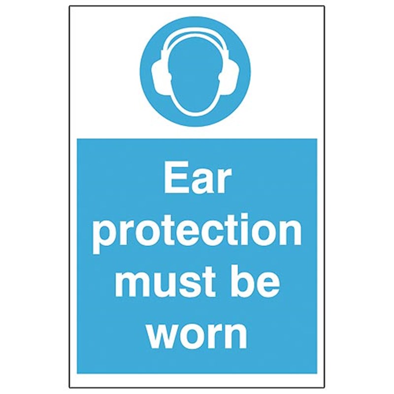 Ear Protection Must Be Worn Sign 200 x 300 x 1mm