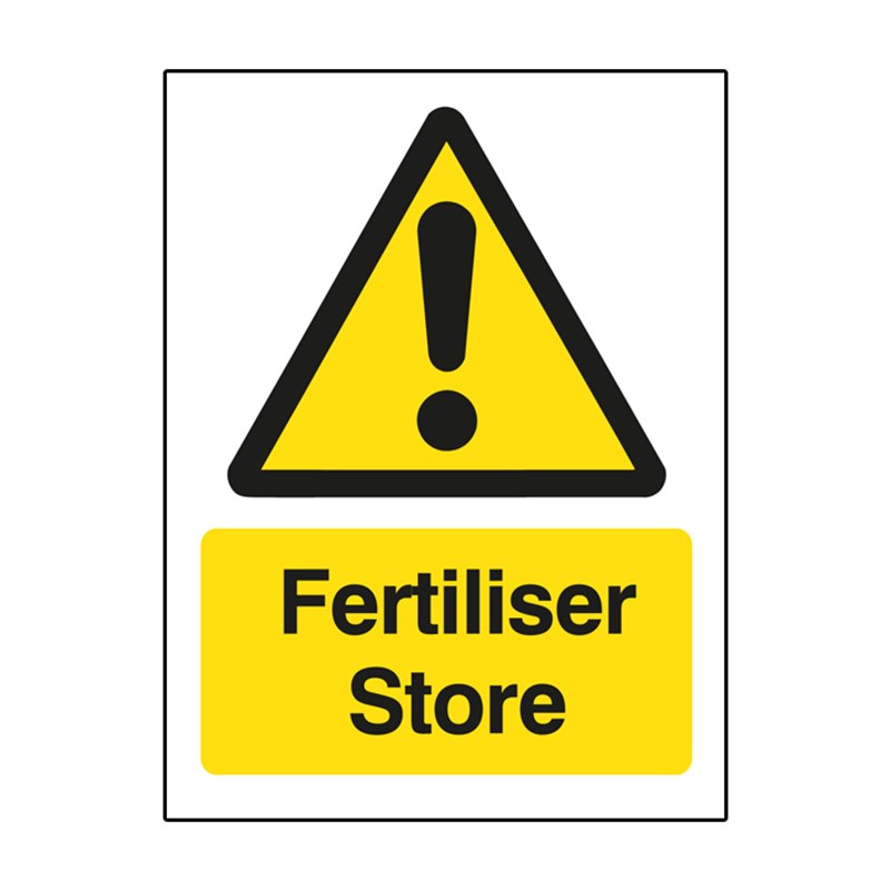 Fertiliser Store Sign 300 x 400 x 3mm