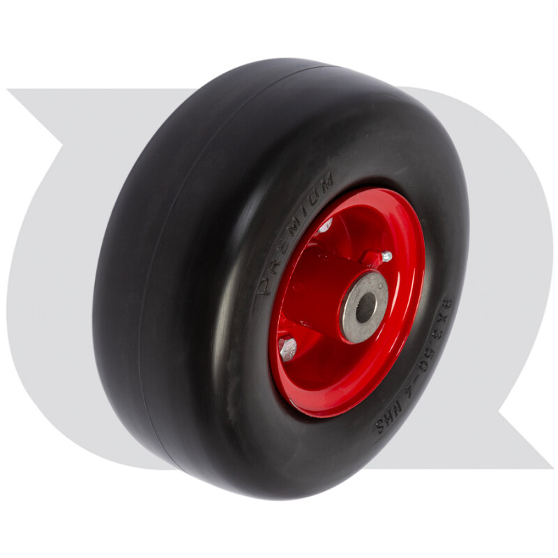 Caster Wheel With Flat Free Tyre, wheel size: 9 - 3.50 - 4
