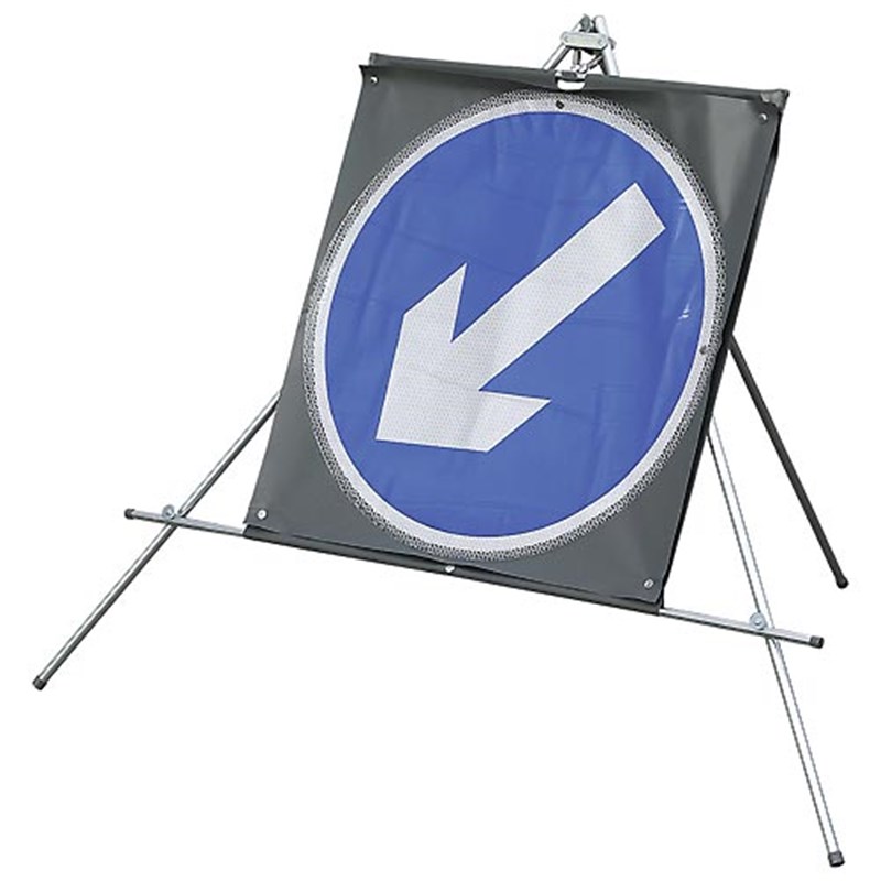 Keep Left/Right (rotating arrow) sign