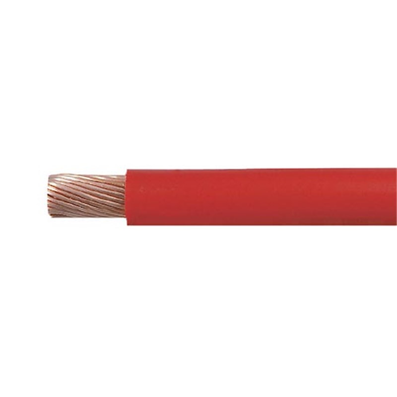 Red Copper Core Flexible PVC Starter Cable - 50mm2 x 10m Reel