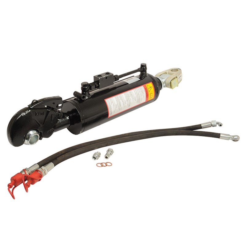 Hydraulic Top Link, Cat. 3 Q/R CBM Hook/Cat. 3 32mmØ Knuckle, 650-876mm, Supplied c/w Non-return Valve & 800mm Hose Set