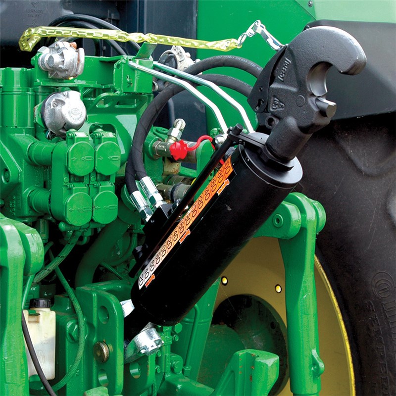 Hydraulic Top Link, Cat. 3 Q/R CBM Hook/Cat. 3 32mmØ Knuckle, 650-876mm, Supplied c/w Non-return Valve & 800mm Hose Set