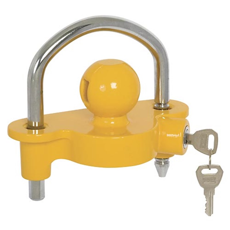 Universal 50mm Trailer Tow Ball Hitch Lock with 2 keys