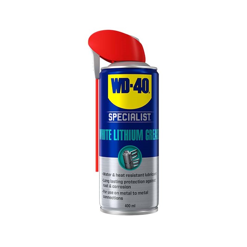 WD-40® Specialist High Performance White Lithium Grease with Smart Straw, 400ml Aerosol