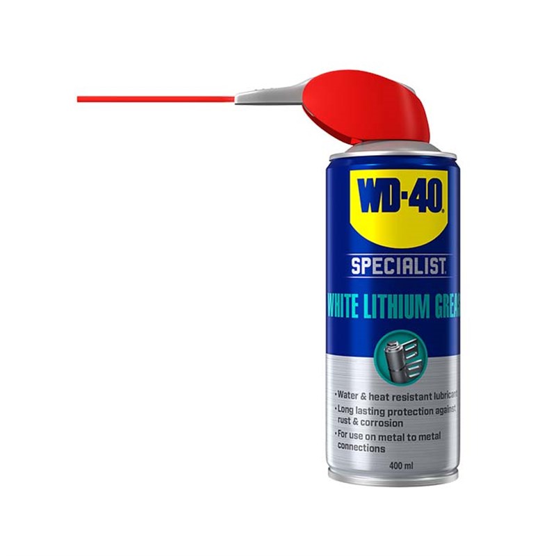 WD-40® Specialist High Performance White Lithium Grease with Smart Straw, 400ml Aerosol