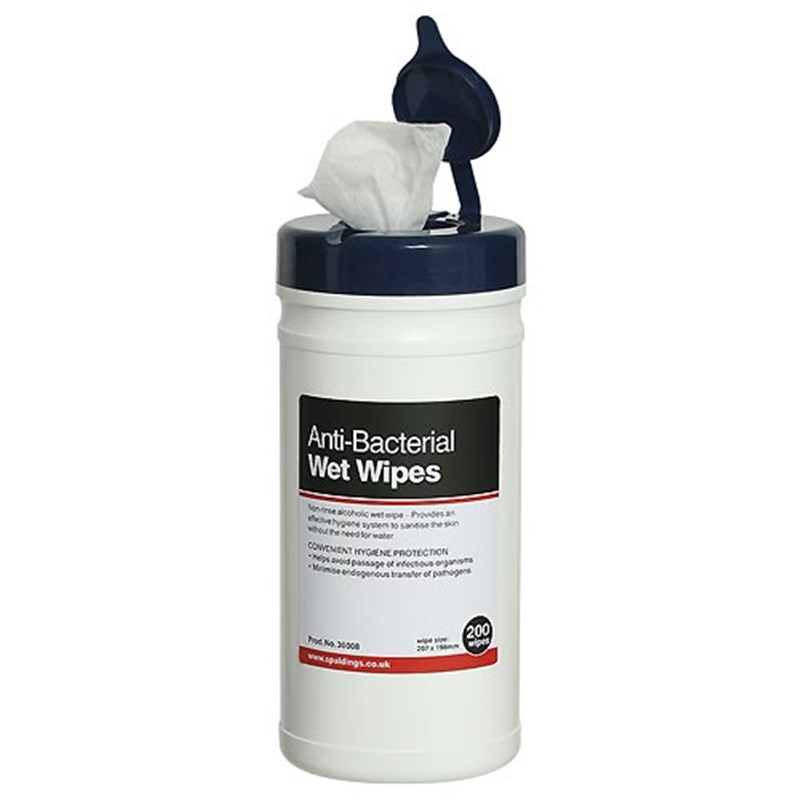 Anti-bacterial Wet Wipes (Tub of 200 wipes)