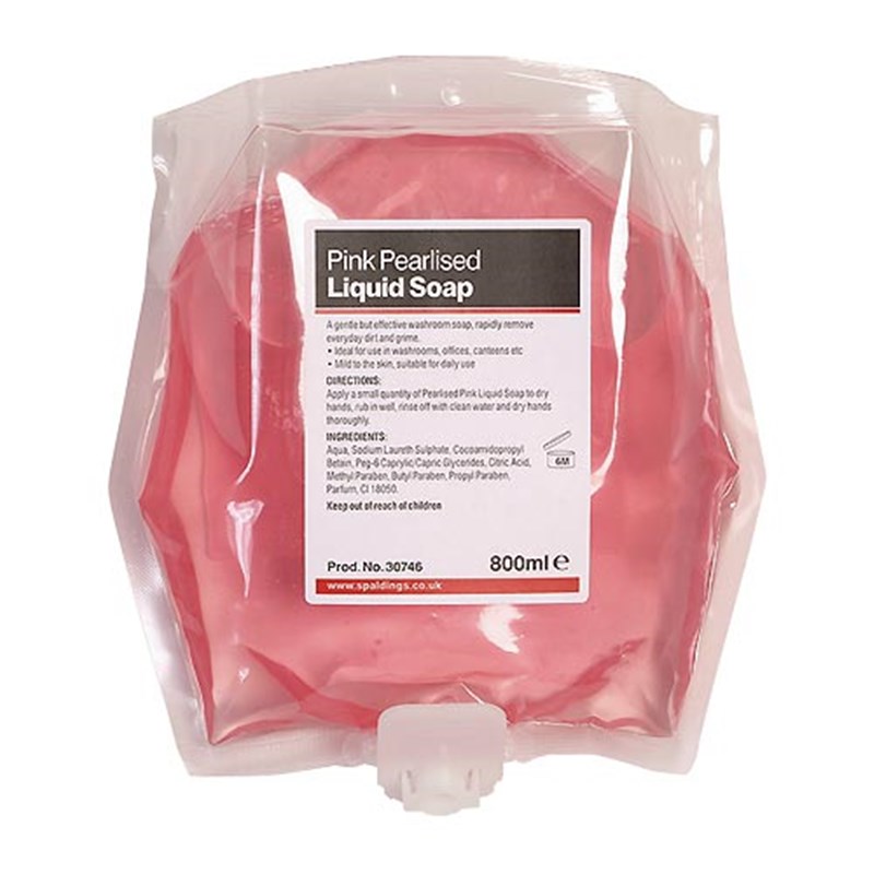 Pink Pearlised Liquid Soap, 800ml cartridge