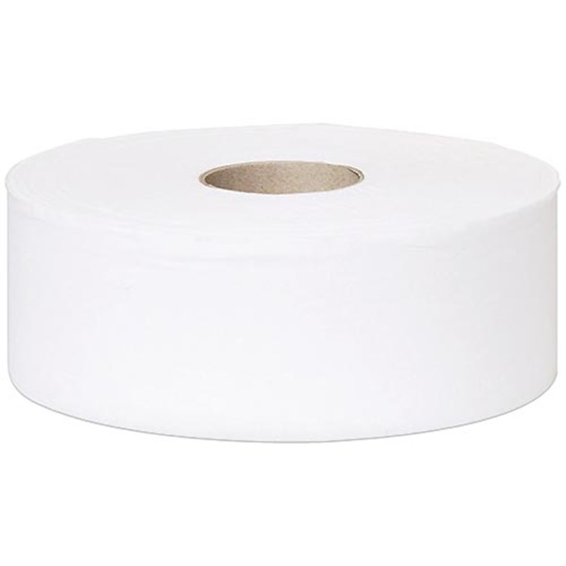 Tork Advanced Jumbo Sized Toilet Roll, White 2-ply (Pk 6 rolls)