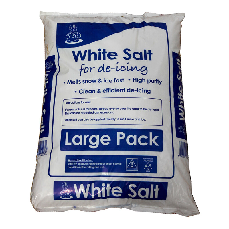 White De-icing Salt (Pallet of 40 x 25kg bags)